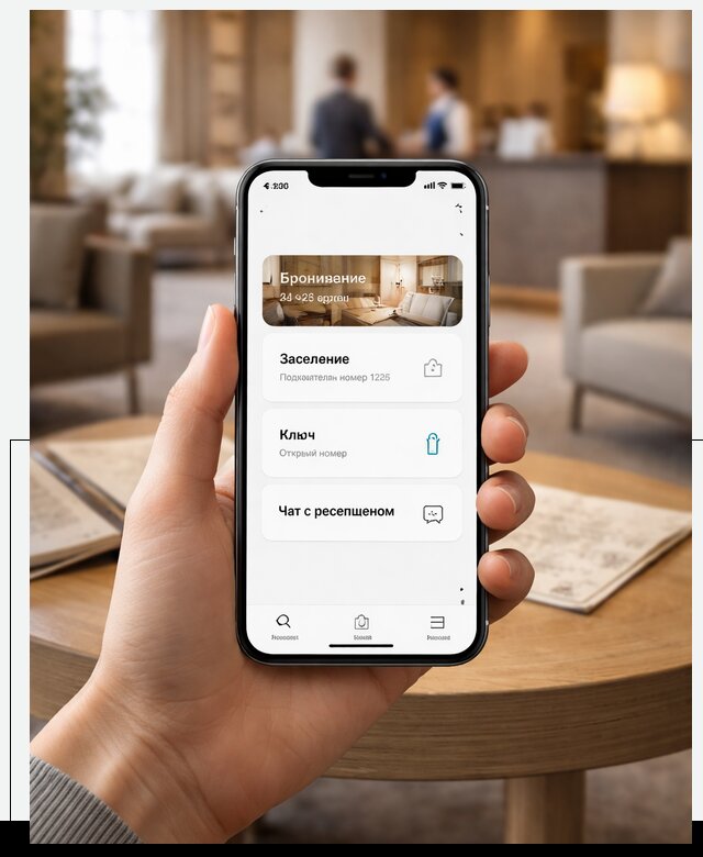 Мобильное приложение для гостей отеля в Владикавказе, управление сервисом